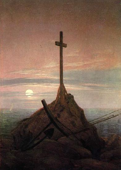 Caspar David Friedrich The Cross Beside The Baltic oil painting image